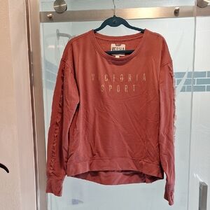 Victoria's Secret Orange Boxy Long Sleeve Sweatshirt
